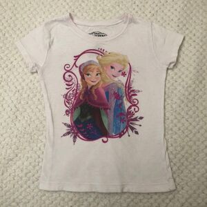 Girls Frozen Elsa and Anna Shirt size 4/5 Disney